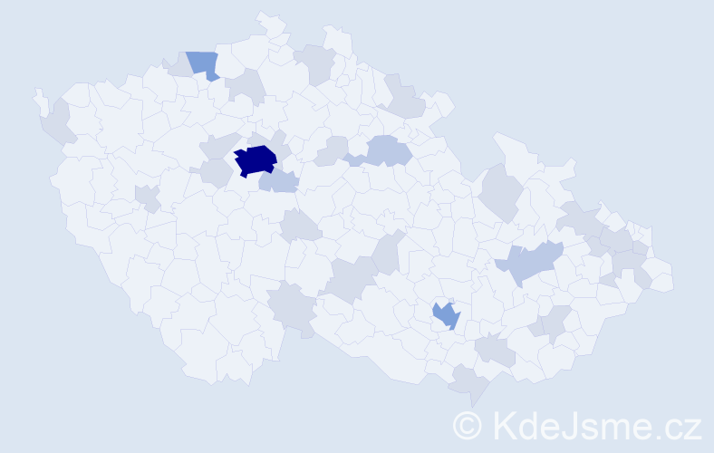 Jméno: 'Jovana', počet výskytů 60 v celé ČR