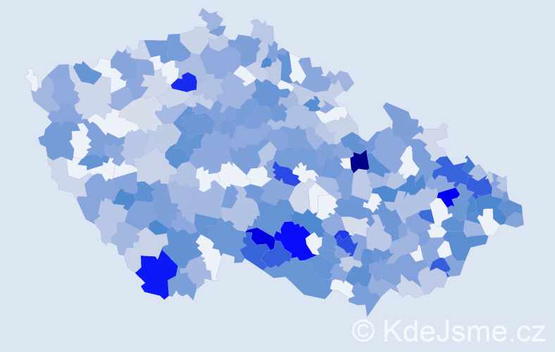 Jméno: 'Tina', počet výskytů 832 v celé ČR