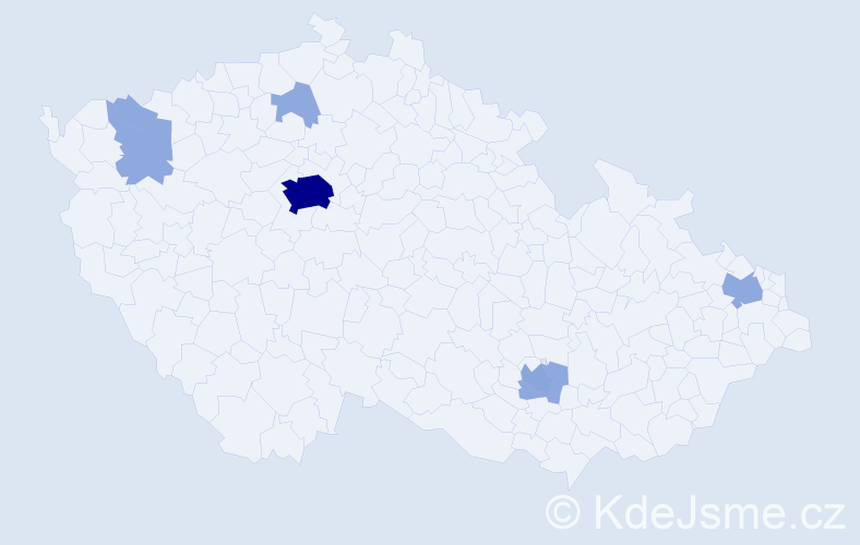 Jméno: 'Adel', počet výskytů 16 v celé ČR