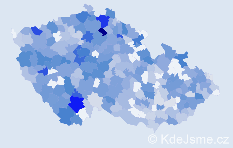Jméno: 'Johanka', počet výskytů 894 v celé ČR