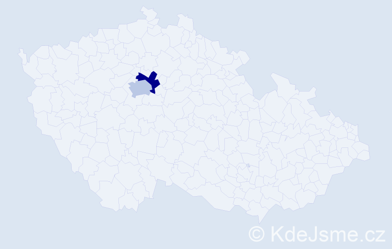 Jméno: 'Miloslav Josef', počet výskytů 2 v celé ČR