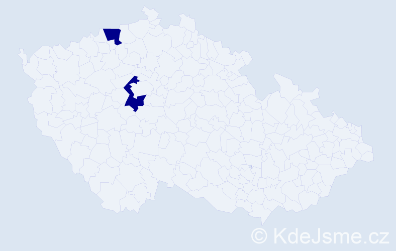 Jméno: 'Ayse', počet výskytů 2 v celé ČR