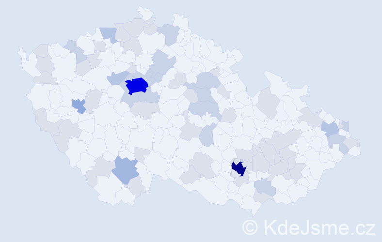 Jméno: 'Nicholas', počet výskytů 136 v celé ČR
