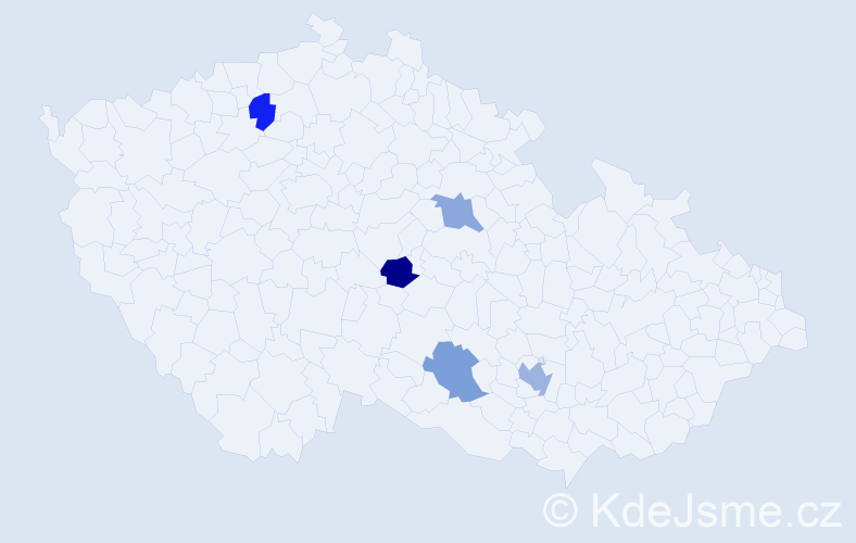 Jméno: 'Huu Thuy', počet výskytů 6 v celé ČR