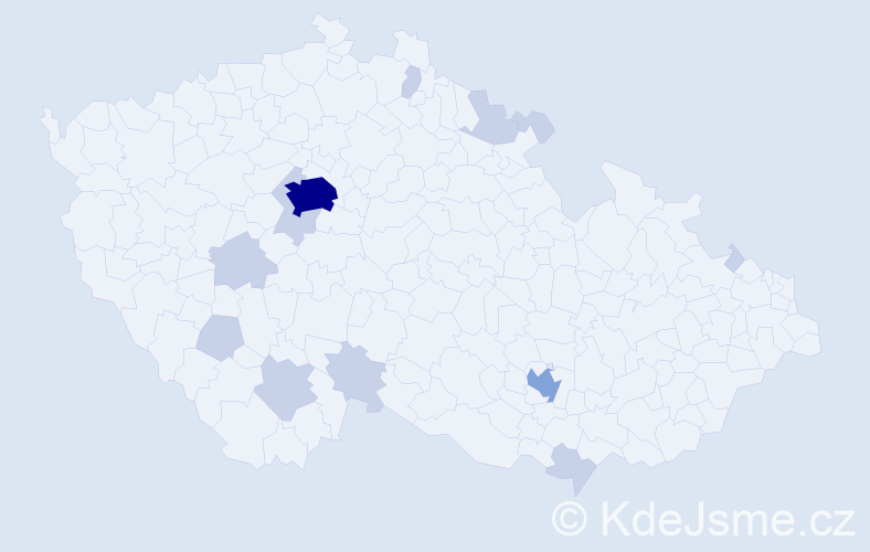 Jméno: 'Helene', počet výskytů 25 v celé ČR
