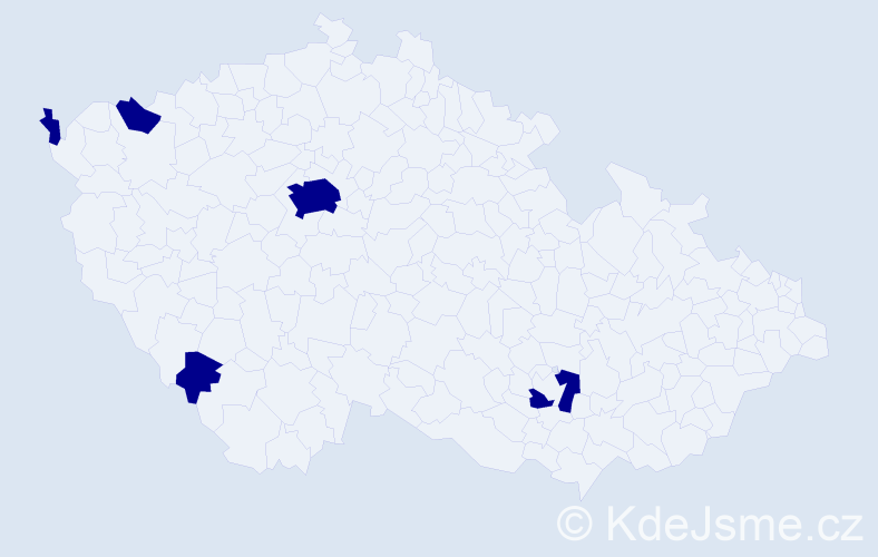 Jméno: 'Hoang Ha', počet výskytů 5 v celé ČR
