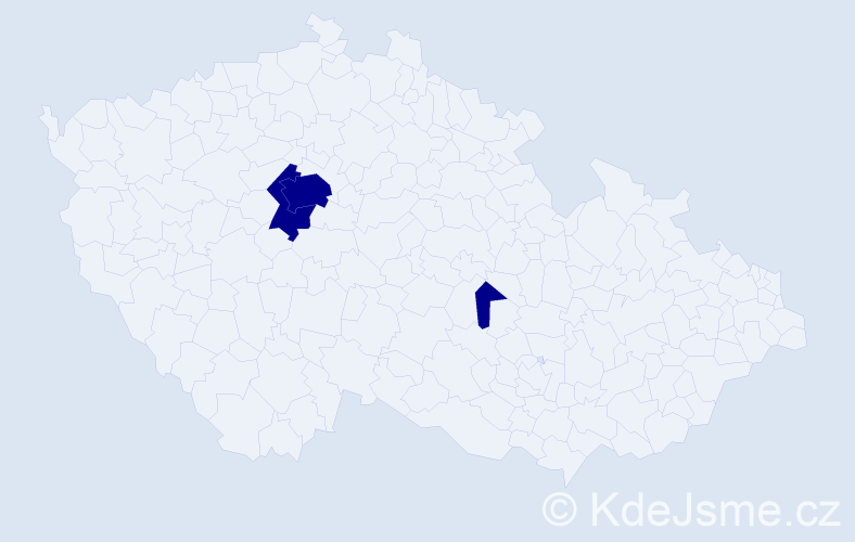 Jméno: 'Eva Lucie', počet výskytů 3 v celé ČR