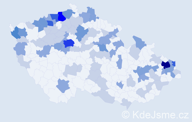 Jméno: 'Bartolomej', počet výskytů 190 v celé ČR