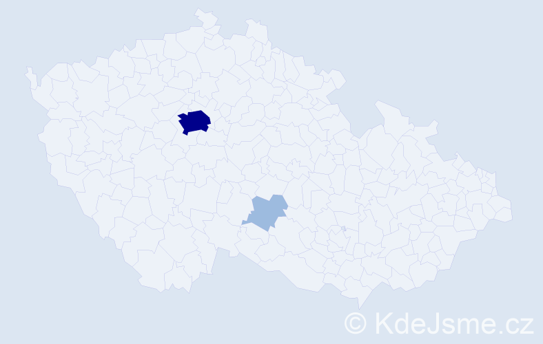 Jméno: 'Jan Kašpar', počet výskytů 5 v celé ČR