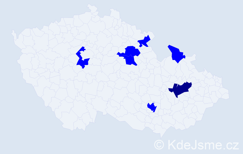 Jméno: 'Mito', počet výskytů 8 v celé ČR