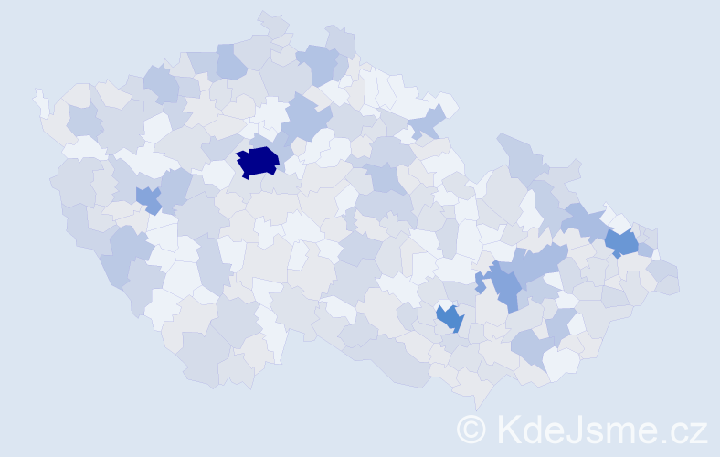 Jméno: 'Slavomíra', počet výskytů 504 v celé ČR