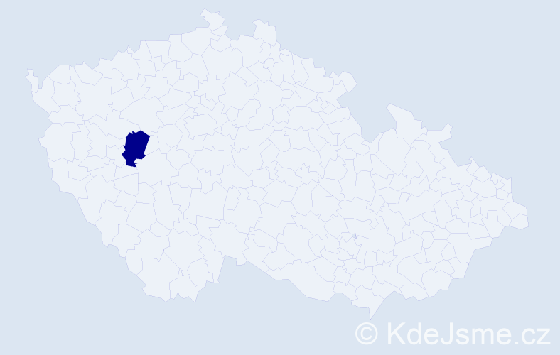 Jméno: 'Šimon Jáchym', počet výskytů 1 v celé ČR