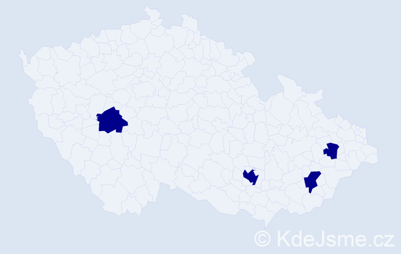Jméno: 'Jakub Dominik', počet výskytů 4 v celé ČR