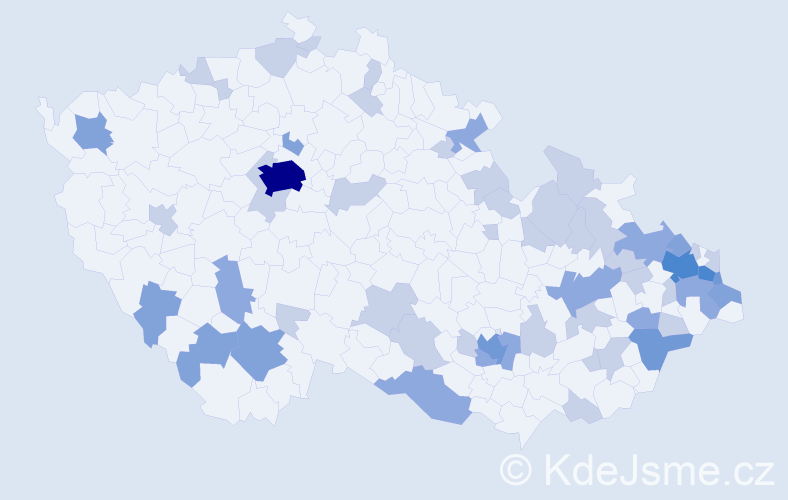 Jméno: 'Kornelie', počet výskytů 108 v celé ČR