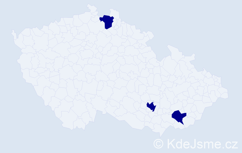 Jméno: 'Siham', počet výskytů 3 v celé ČR