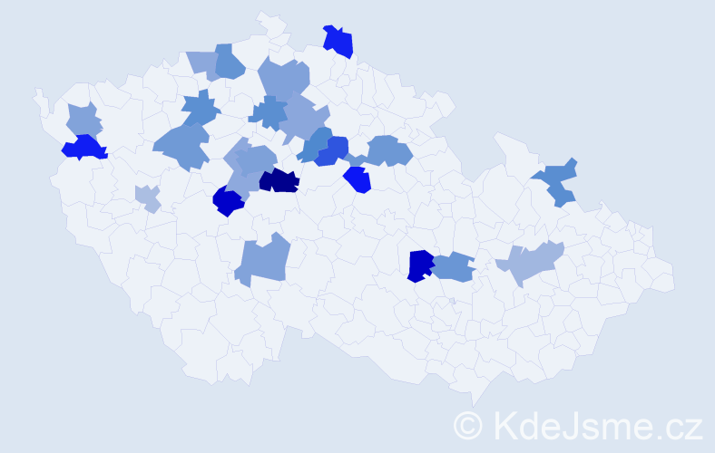 Jméno: 'Dmytro', počet výskytů 37 v celé ČR