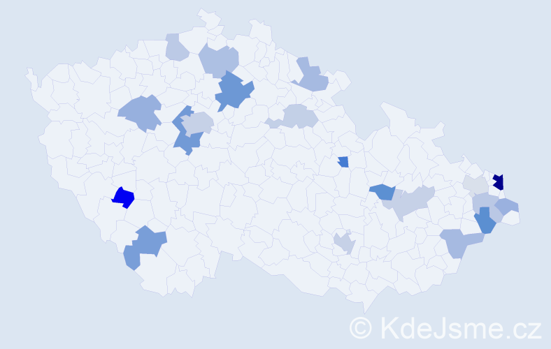 Jméno: 'Arkadiusz', počet výskytů 36 v celé ČR