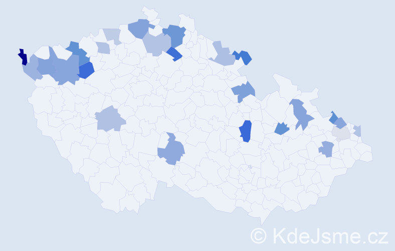 Jméno: 'Waltraut', počet výskytů 34 v celé ČR