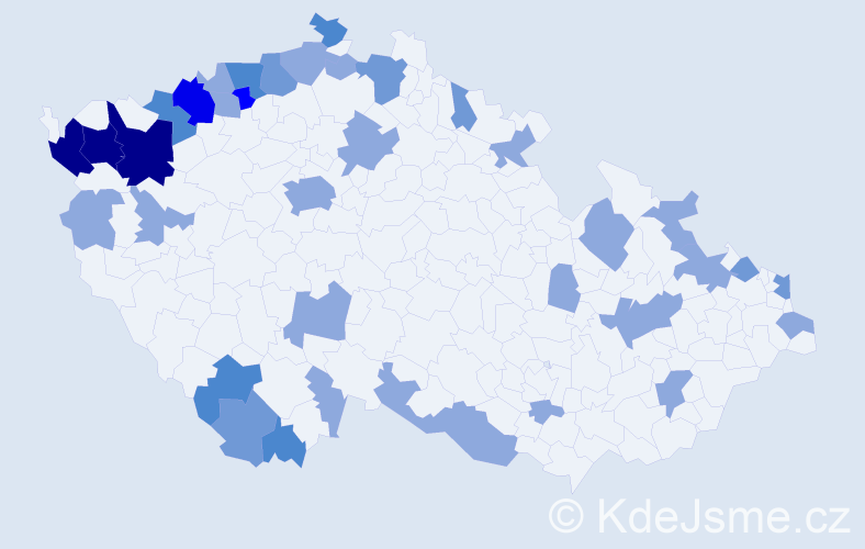 Jméno: 'Willibald', počet výskytů 75 v celé ČR