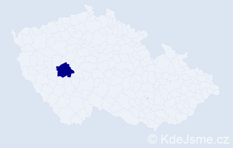 Jméno: 'Wenzel Maria Quirin B', počet výskytů 1 v celé ČR