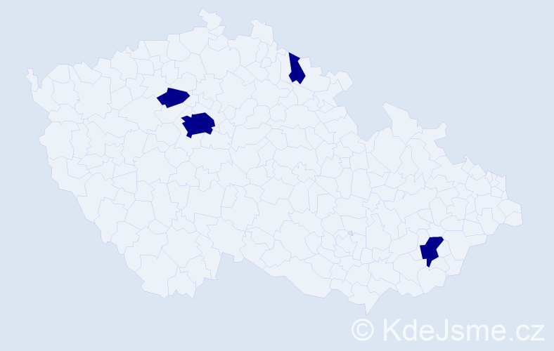 Jméno: 'Dénes', počet výskytů 4 v celé ČR