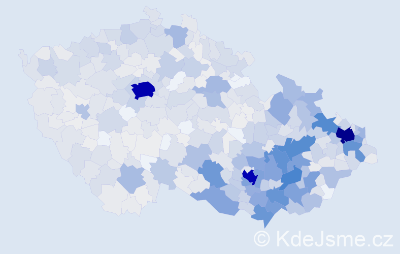 Jméno: 'Drahomír', počet výskytů 2303 v celé ČR