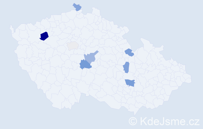 Jméno: 'Batbaatar', počet výskytů 10 v celé ČR