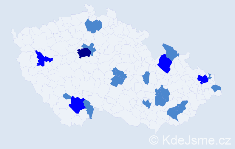 Jméno: 'Neli', počet výskytů 27 v celé ČR