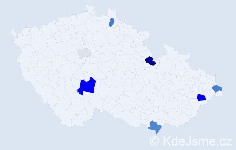 Jméno: 'Ranko', počet výskytů 8 v celé ČR