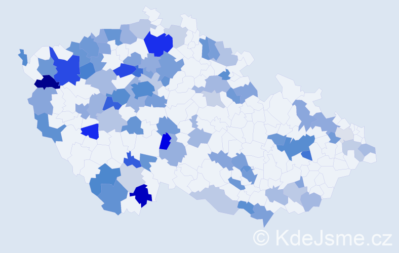 Jméno: 'Natalija', počet výskytů 165 v celé ČR