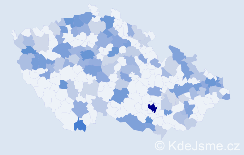 Jméno: 'Michelle', počet výskytů 275 v celé ČR