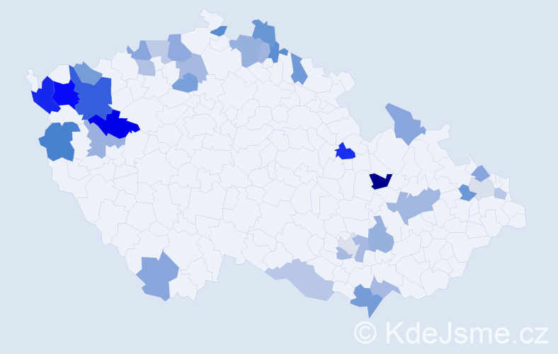 Jméno: 'Elfriede', počet výskytů 54 v celé ČR