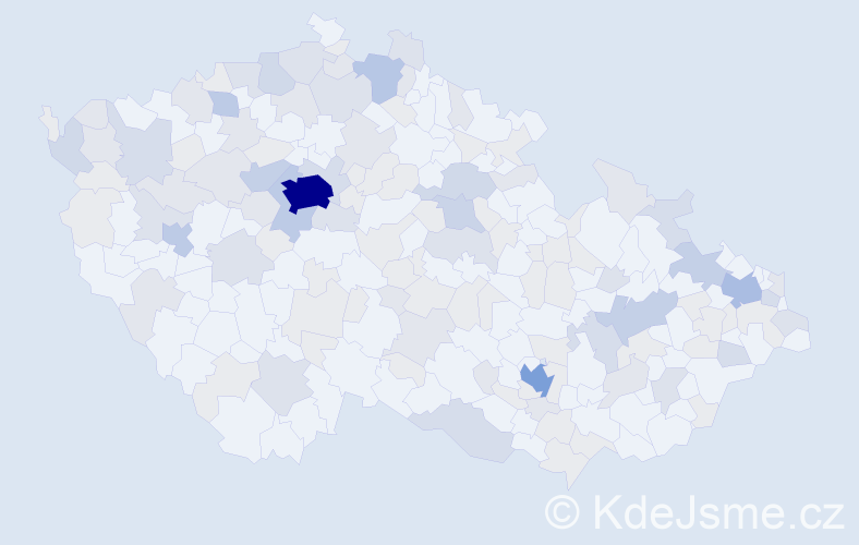 Jméno: 'Sophia', počet výskytů 340 v celé ČR