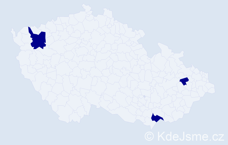 Jméno: 'Timothy David', počet výskytů 3 v celé ČR