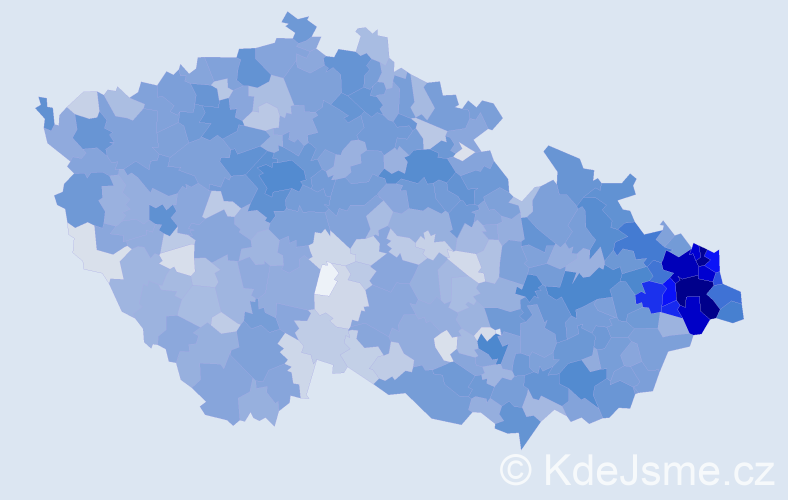 Jméno: 'Taťána', počet výskytů 5019 v celé ČR