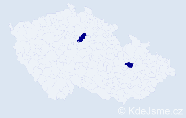 Jméno: 'Veronika Beáta', počet výskytů 2 v celé ČR