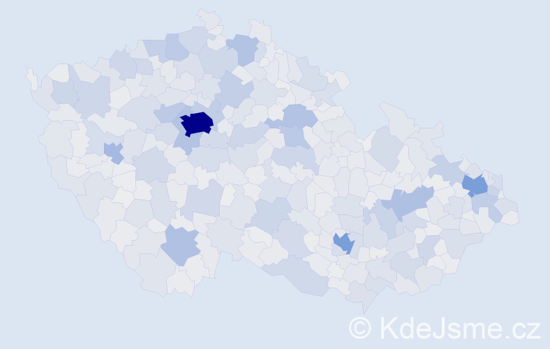 Jméno: 'Lucie', počet výskytů 109418 v celé ČR