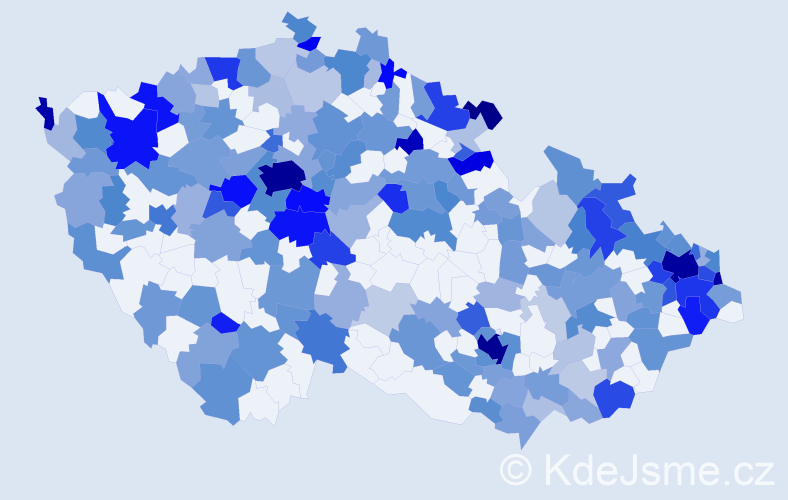 Jméno: 'Elizabeth', počet výskytů 403 v celé ČR