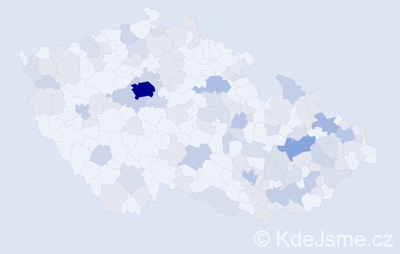 Jméno: 'Jeroným', počet výskytů 244 v celé ČR
