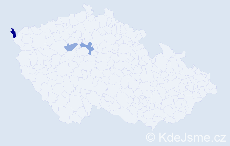 Jméno: 'Jegor', počet výskytů 3 v celé ČR