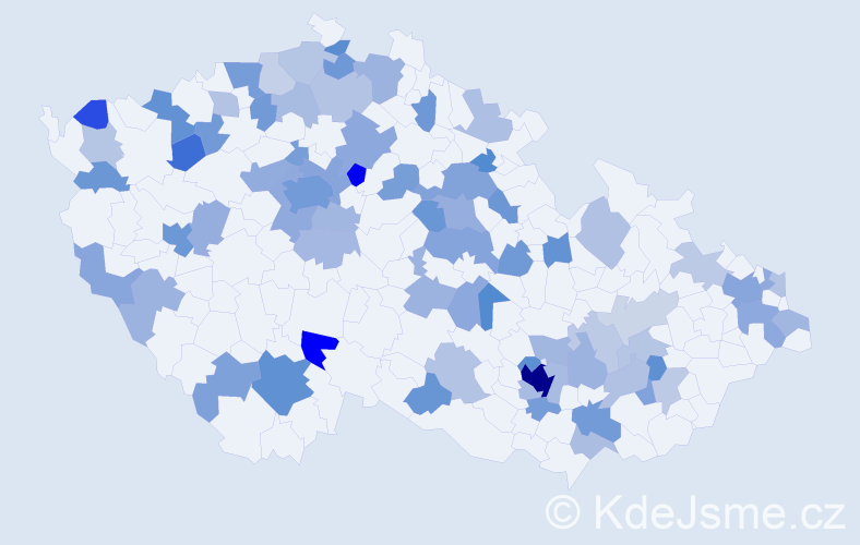 Jméno: 'Nicholas', počet výskytů 146 v celé ČR