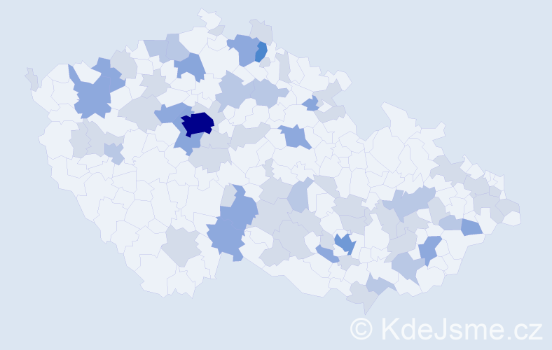Jméno: 'Borek', počet výskytů 134 v celé ČR