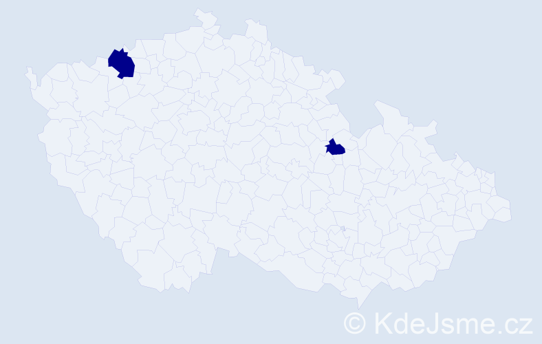 Jméno: 'Robin Kryštof', počet výskytů 2 v celé ČR