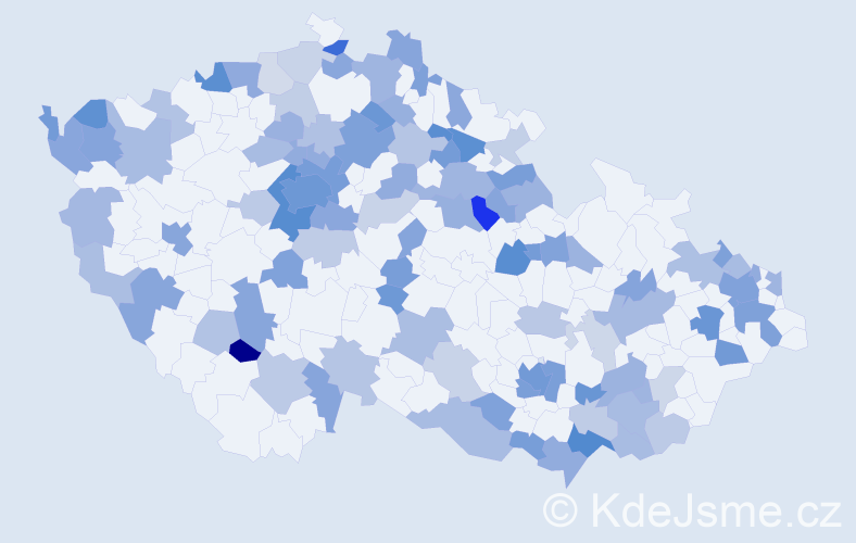 Jméno: 'Lilian', počet výskytů 211 v celé ČR