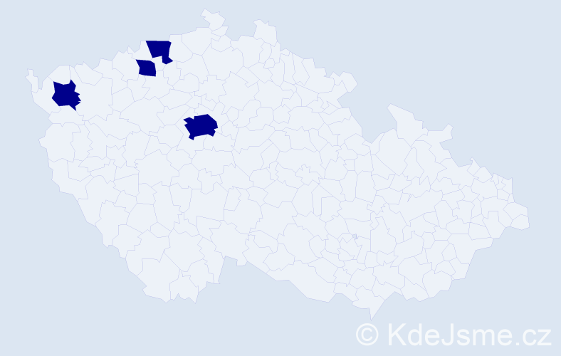 Jméno: 'Dieu Thuy', počet výskytů 4 v celé ČR