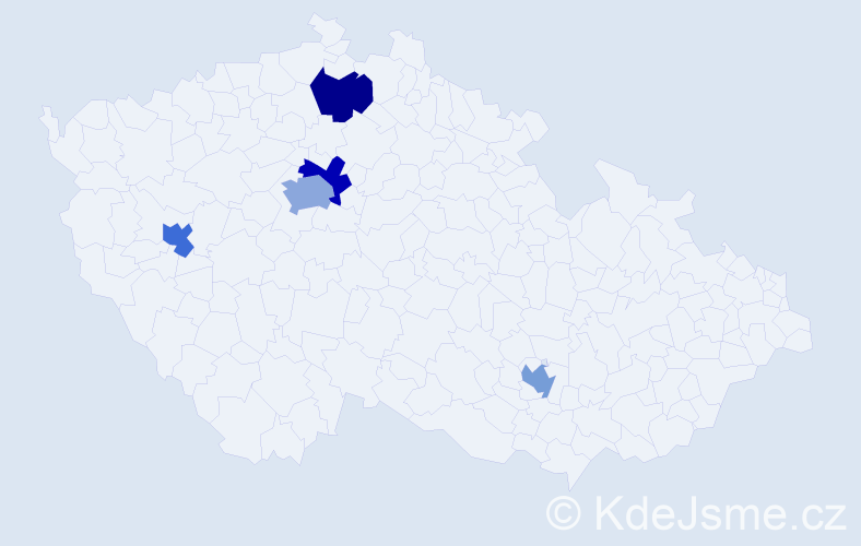 Jméno: 'Carina', počet výskytů 6 v celé ČR