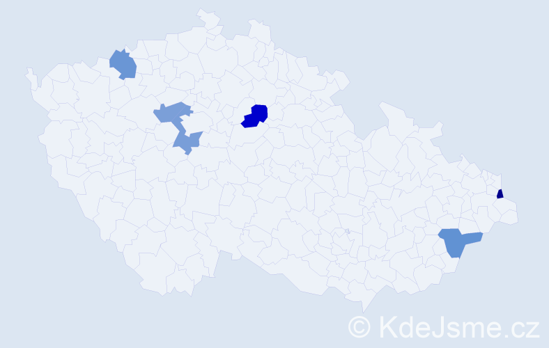 Jméno: 'Fjodor', počet výskytů 6 v celé ČR