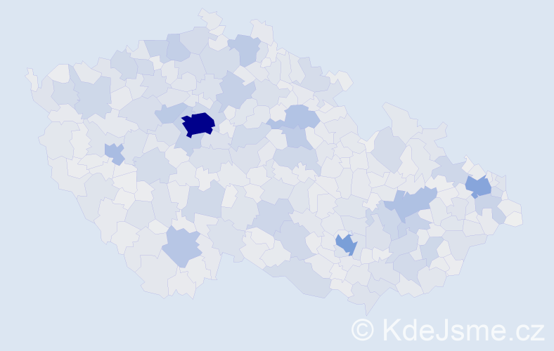 Jméno: 'Vladimír', počet výskytů 95364 v celé ČR