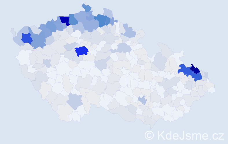 Jméno: 'Krista', počet výskytů 1174 v celé ČR