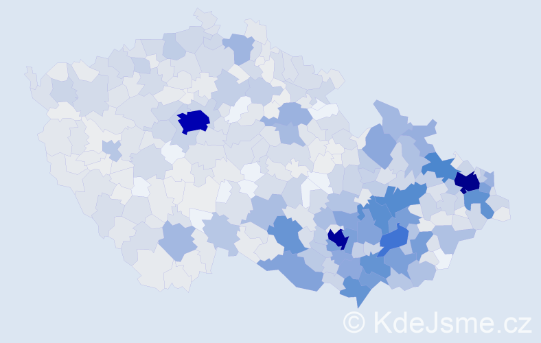 Jméno: 'Drahomír', počet výskytů 2237 v celé ČR